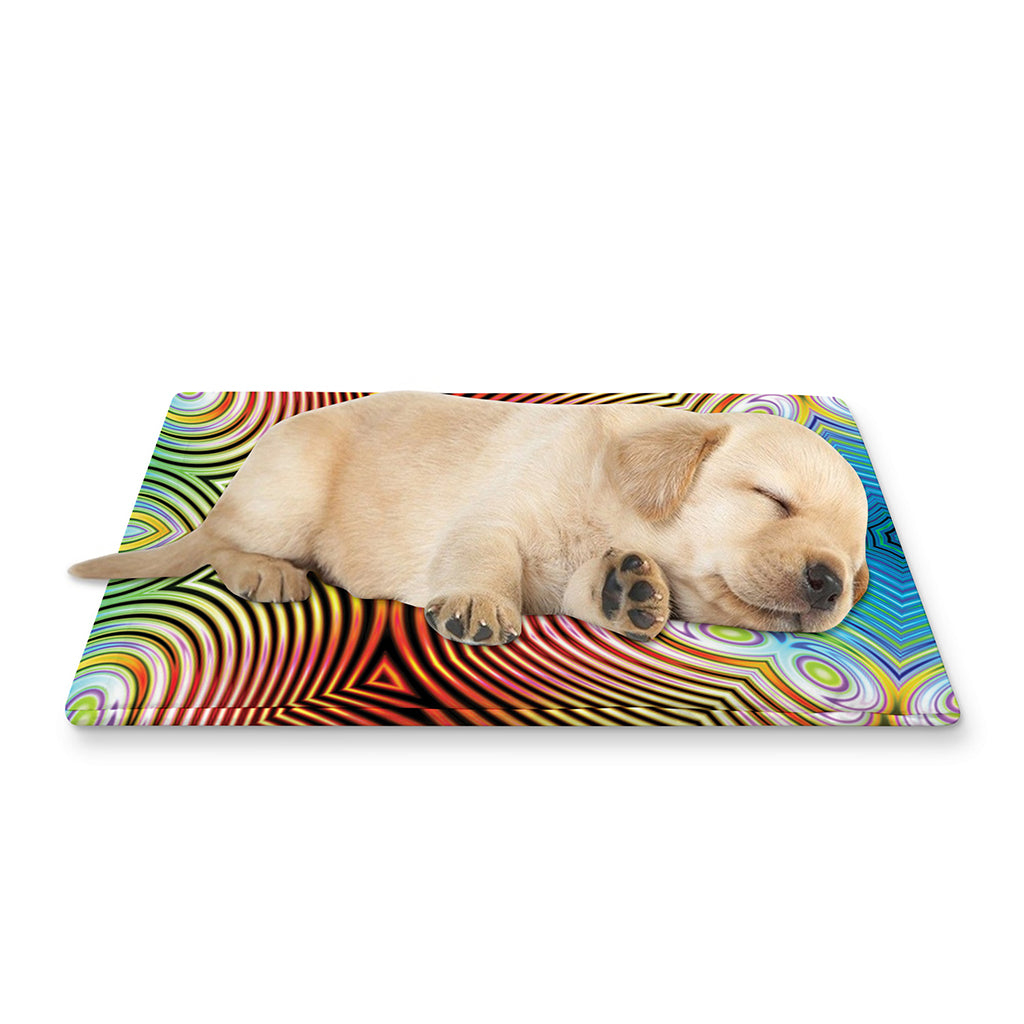 Psychedelic Kaleidoscope Print Pet Cooling Mat Cover
