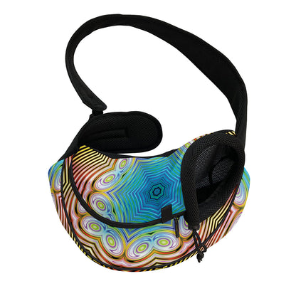 Psychedelic Kaleidoscope Print Pet Sling Carrier