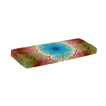 Psychedelic Kaleidoscope Print Piano Keyboard Cover