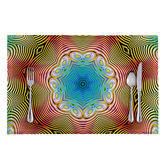 Psychedelic Kaleidoscope Print Placemat