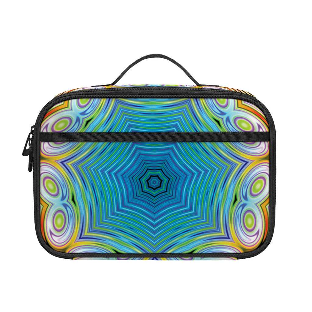 Psychedelic Kaleidoscope Print Portable Lunch Bag