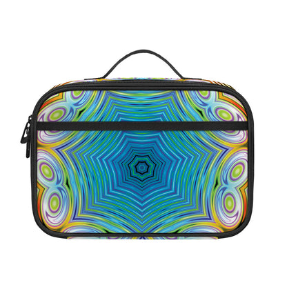 Psychedelic Kaleidoscope Print Portable Lunch Bag