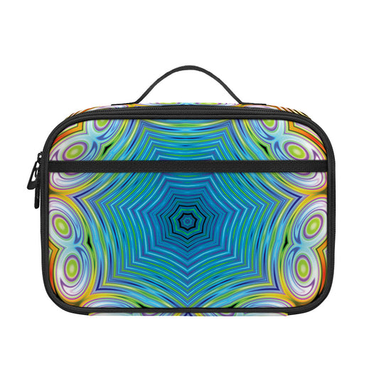 Psychedelic Kaleidoscope Print Portable Lunch Bag