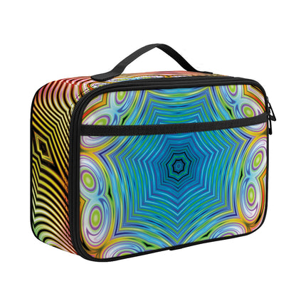Psychedelic Kaleidoscope Print Portable Lunch Bag