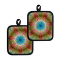 Psychedelic Kaleidoscope Print Pot Holders