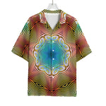 Psychedelic Kaleidoscope Print Rayon Hawaiian Shirt