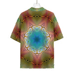 Psychedelic Kaleidoscope Print Rayon Hawaiian Shirt