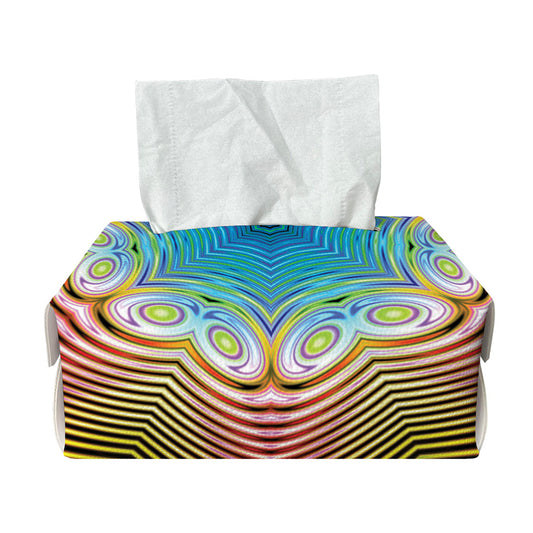 Psychedelic Kaleidoscope Print Rectangle Tissue Box Cover