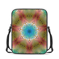 Psychedelic Kaleidoscope Print Rectangular Crossbody Bag