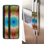 Psychedelic Kaleidoscope Print Refrigerator Handle Covers