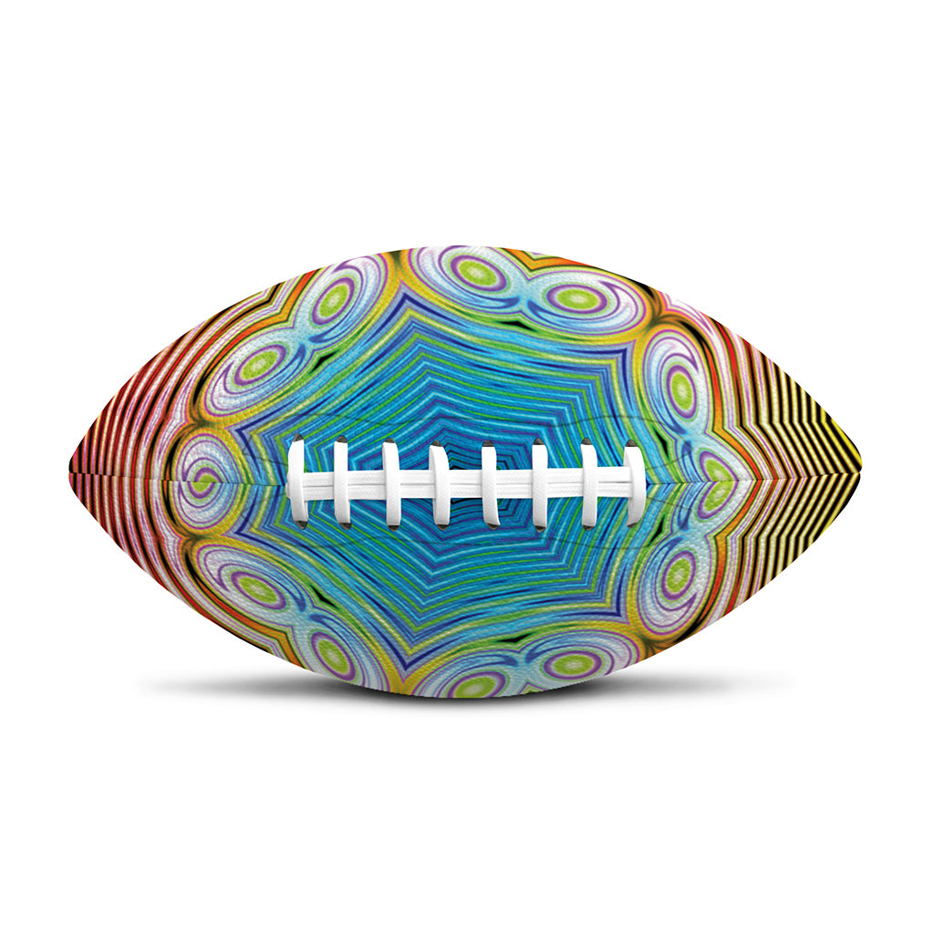 Psychedelic Kaleidoscope Print Rugby Ball