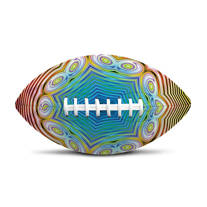 Psychedelic Kaleidoscope Print Rugby Ball