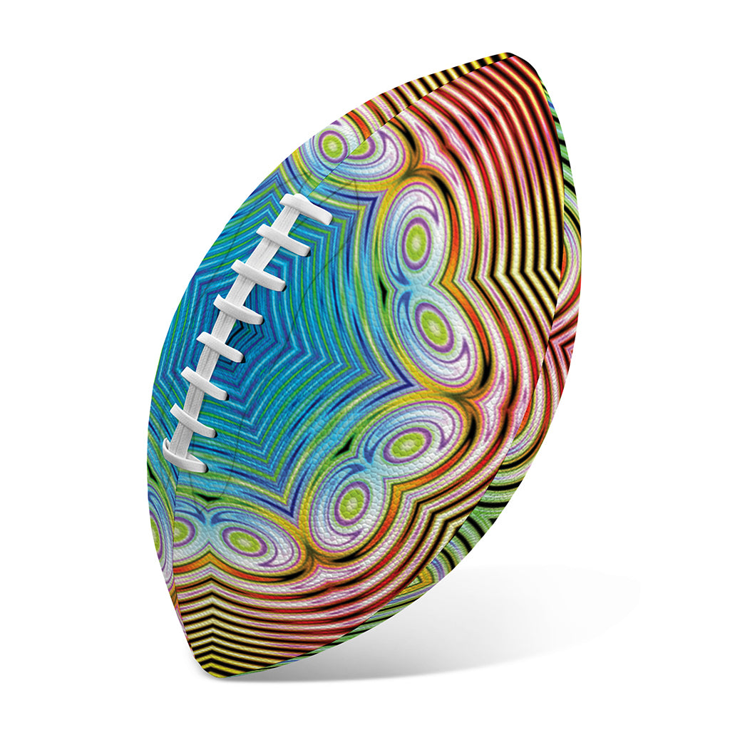 Psychedelic Kaleidoscope Print Rugby Ball