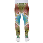 Psychedelic Kaleidoscope Print Scuba Joggers