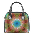 Psychedelic Kaleidoscope Print Shoulder Handbag