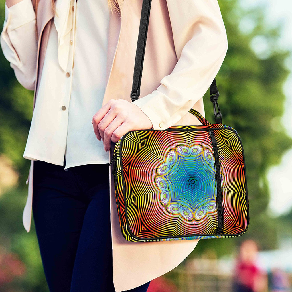Psychedelic Kaleidoscope Print Shoulder Strap Bible Bag