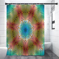 Psychedelic Kaleidoscope Print Shower Curtain