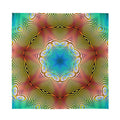 Psychedelic Kaleidoscope Print Silk Bandana