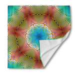 Psychedelic Kaleidoscope Print Silk Bandana