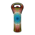 Psychedelic Kaleidoscope Print Single Neoprene Wine Tote