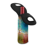 Psychedelic Kaleidoscope Print Single Neoprene Wine Tote