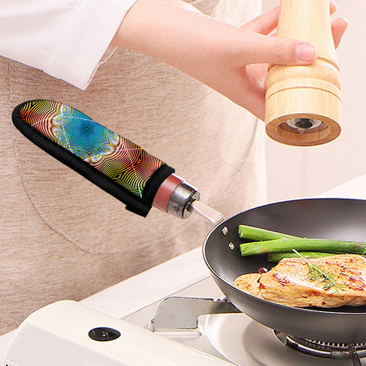 Psychedelic Kaleidoscope Print Skillet Handle Cover