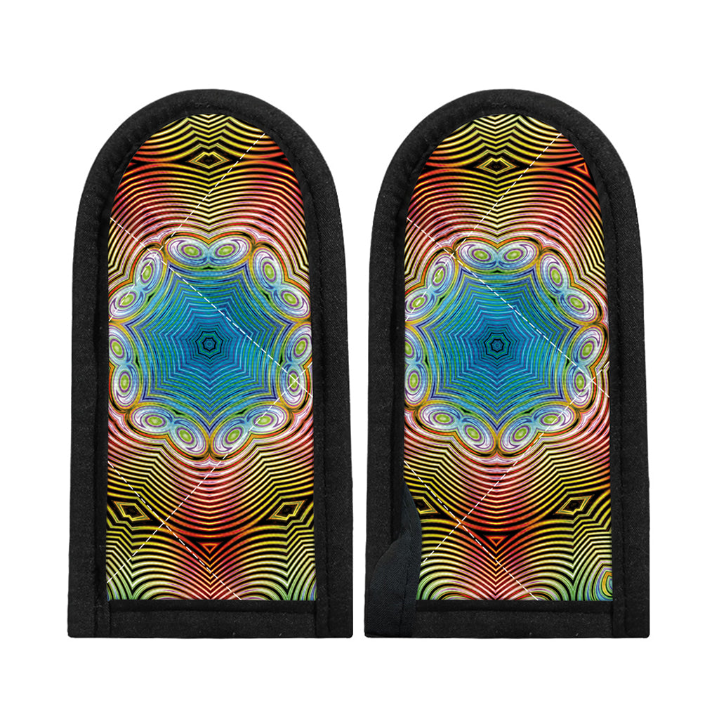 Psychedelic Kaleidoscope Print Skillet Handle Cover