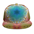 Psychedelic Kaleidoscope Print Snapback Cap