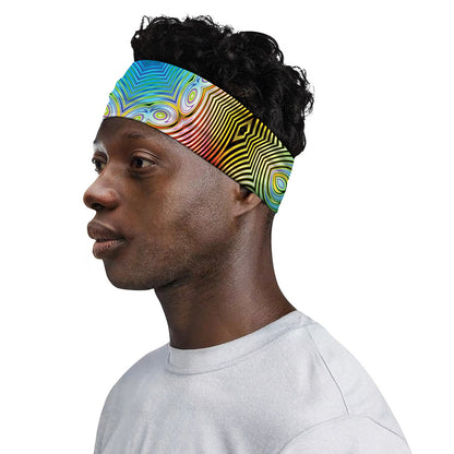 Psychedelic Kaleidoscope Print Sports Headband