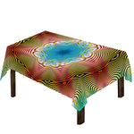 Psychedelic Kaleidoscope Print Tablecloth