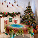 Psychedelic Kaleidoscope Print Tablecloth