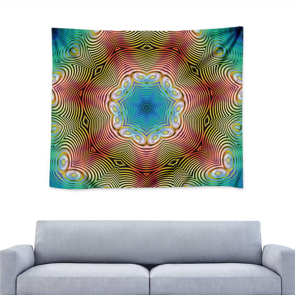 Psychedelic Kaleidoscope Print Tapestry