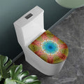 Psychedelic Kaleidoscope Print Toilet Lid Cover