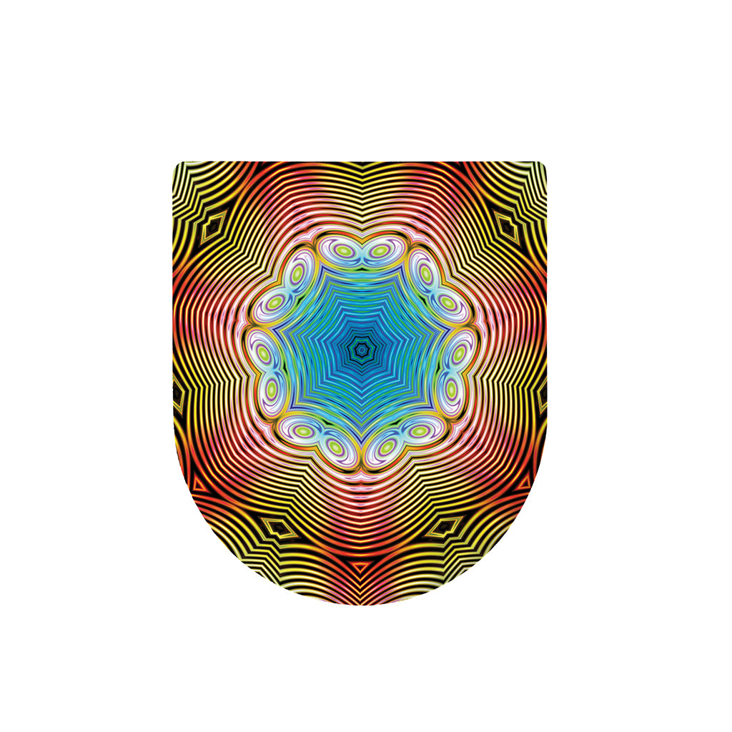 Psychedelic Kaleidoscope Print Toilet Lid Cover