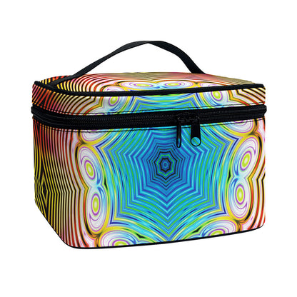 Psychedelic Kaleidoscope Print Travel Makeup Bag
