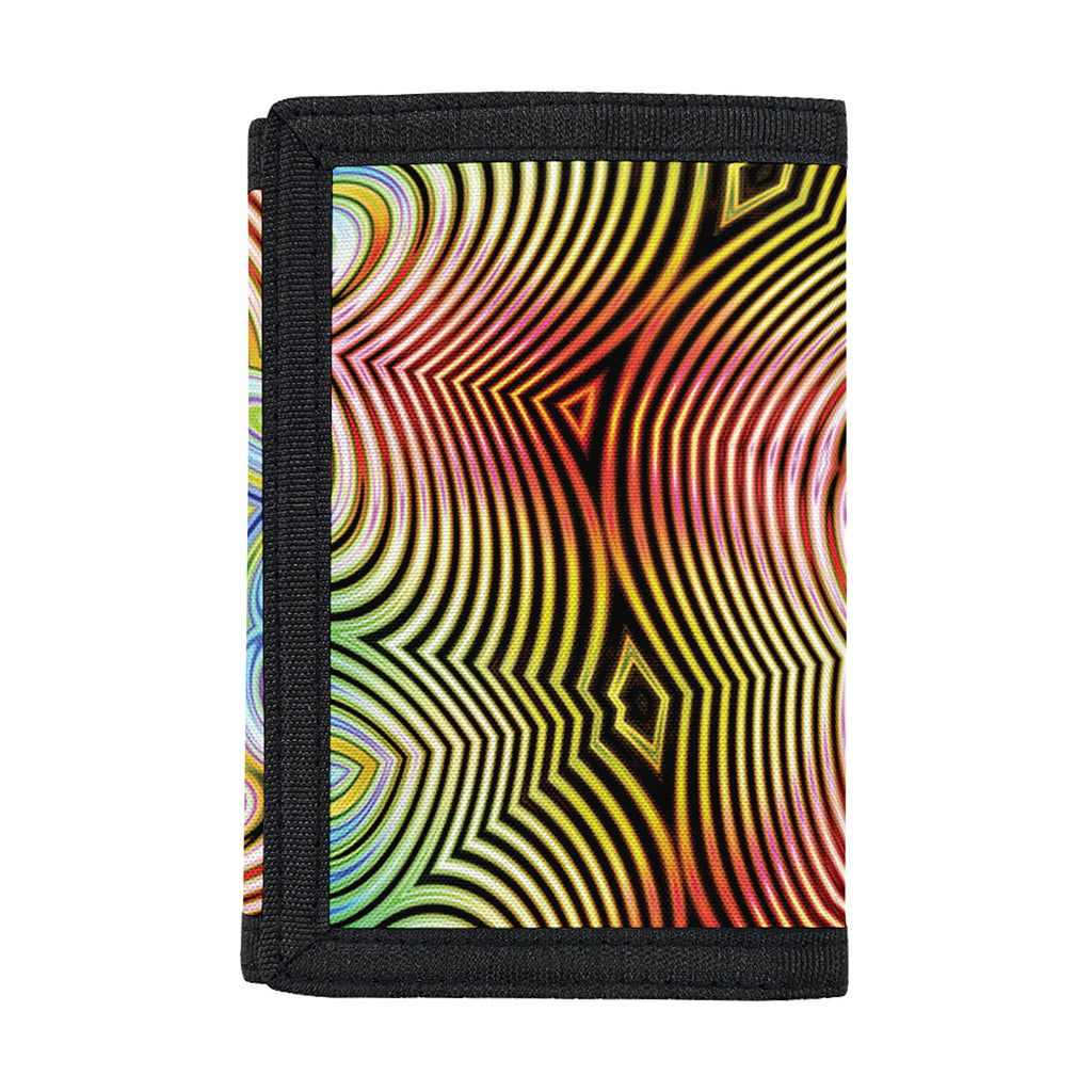 Psychedelic Kaleidoscope Print Trifold Wallet