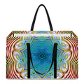 Psychedelic Kaleidoscope Print Utility Tote Bag