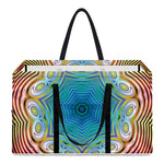 Psychedelic Kaleidoscope Print Utility Tote Bag