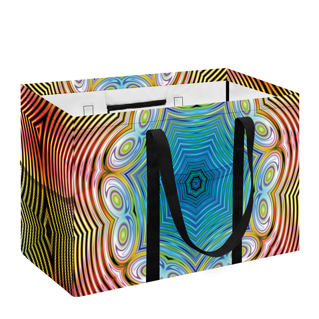 Psychedelic Kaleidoscope Print Utility Tote Bag