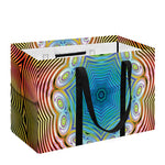 Psychedelic Kaleidoscope Print Utility Tote Bag