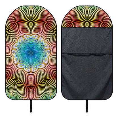Psychedelic Kaleidoscope Print Waterproof Car Seat Cover