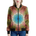 Psychedelic Kaleidoscope Print Women's Bomber Jacket