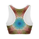 Psychedelic Kaleidoscope Print Women's Sports Bra