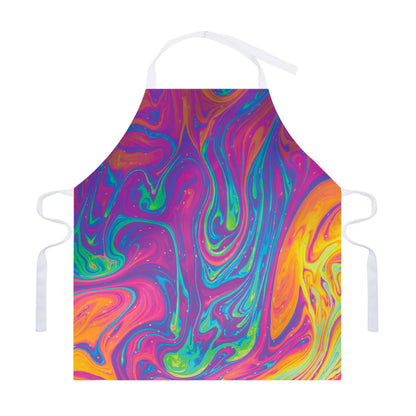 Psychedelic Liquid Print Adjustable Apron