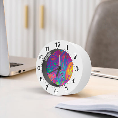 Psychedelic Liquid Print Alarm Clock
