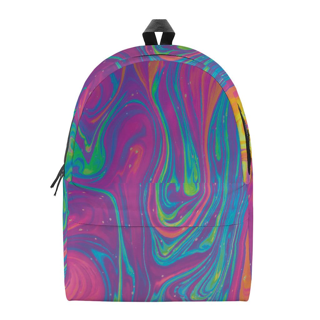 Psychedelic Liquid Print Backpack