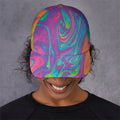 Psychedelic Liquid Print Baseball Cap