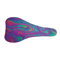 Psychedelic Liquid Print Bicycle Seat Cover
