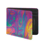 Psychedelic Liquid Print Bifold Wallet