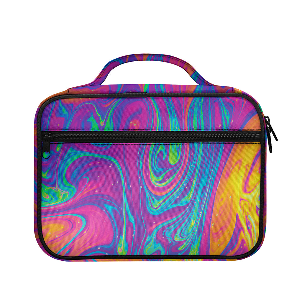 Psychedelic Liquid Print Briefcase Bible Bag